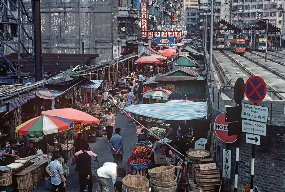 80年代香港街道图片