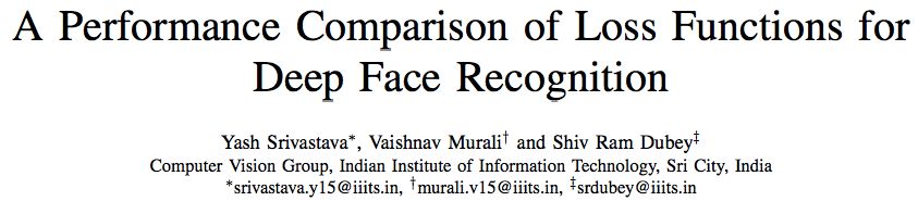 深度人臉識別中不同損失函式的效能對比