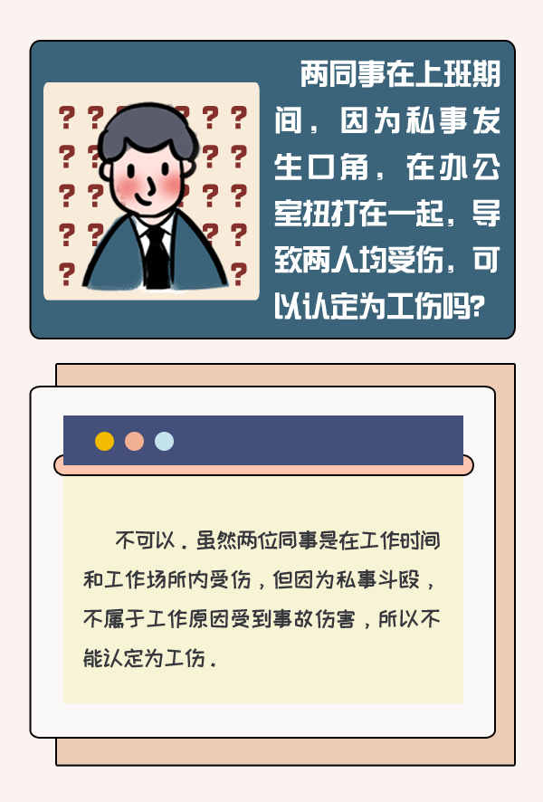 在公司收私人快递时摔伤 在办公场所打架受伤 能认定工伤吗 Hi有料