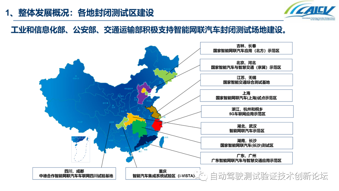 中国智能网联汽车封闭测试和开放道路测试发展情况的图4