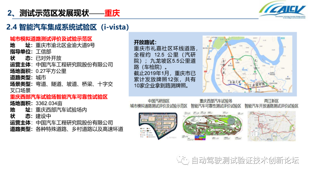 中国智能网联汽车封闭测试和开放道路测试发展情况的图13