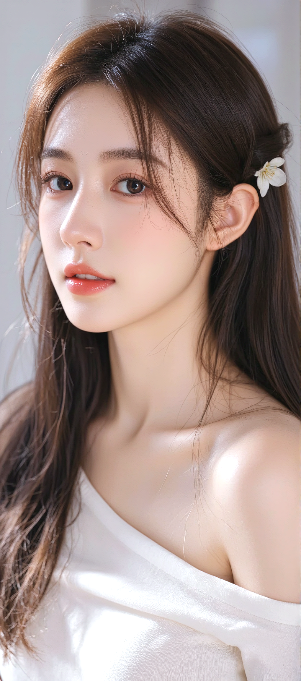 又发现一张AI生成的女神手机壁纸，超好看