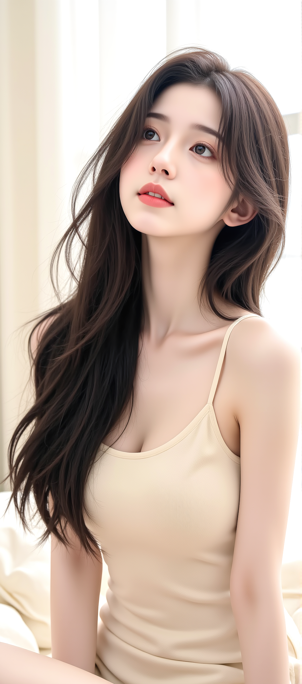 又发现一张AI生成的女神手机壁纸，超好看