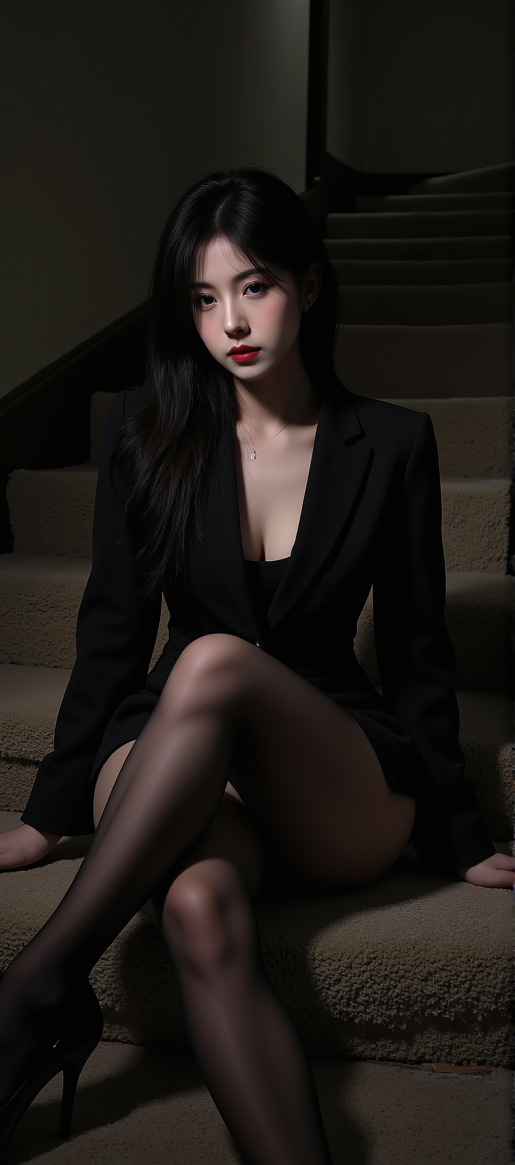 又发现一张AI生成的女神手机壁纸，超好看