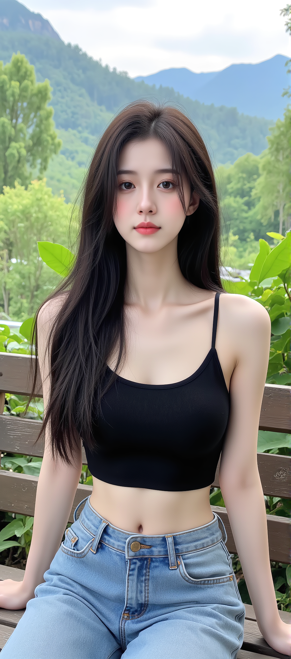 又发现一张AI生成的女神手机壁纸，超好看