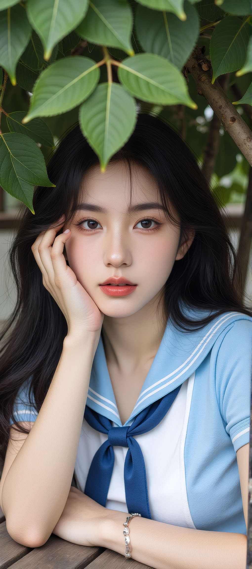 又发现一张AI生成的女神手机壁纸，超好看