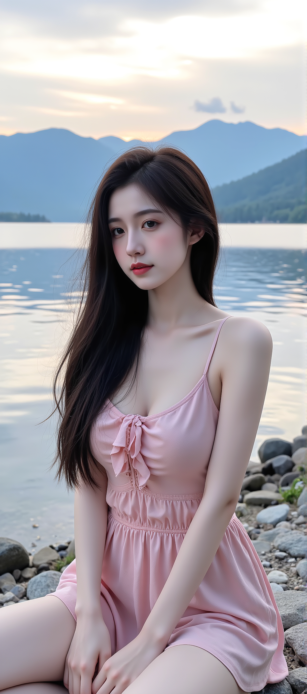 又发现一张AI生成的女神手机壁纸，超好看