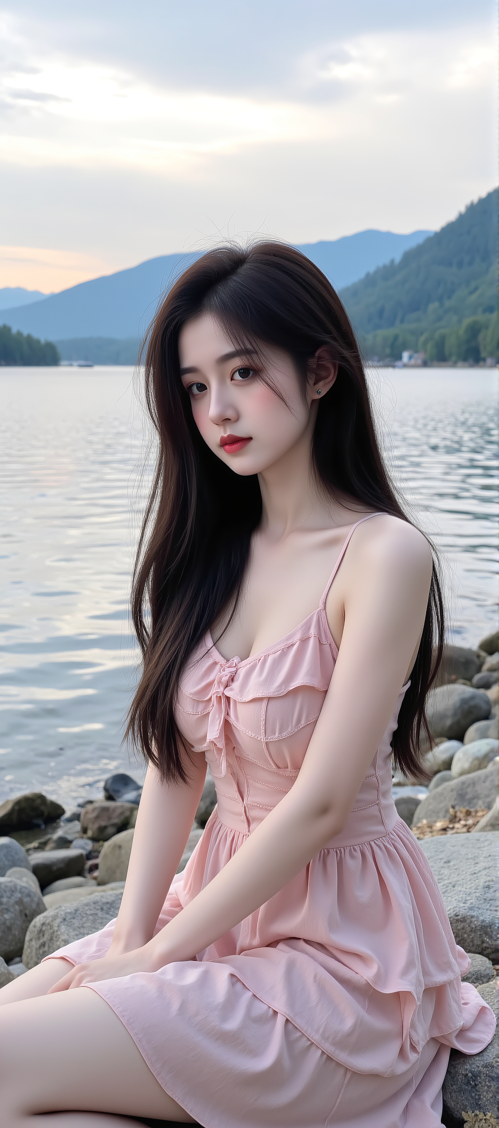 又发现一张AI生成的女神手机壁纸，超好看