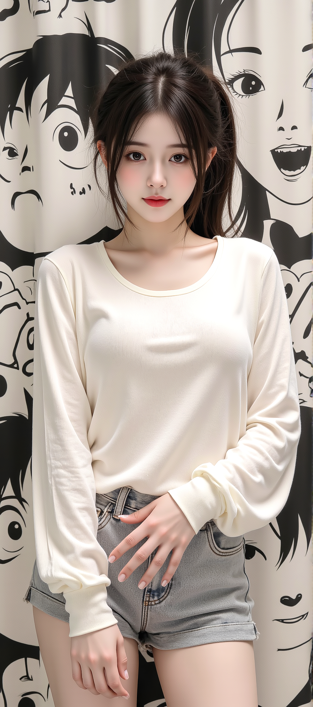 又发现一张AI生成的女神手机壁纸，超好看