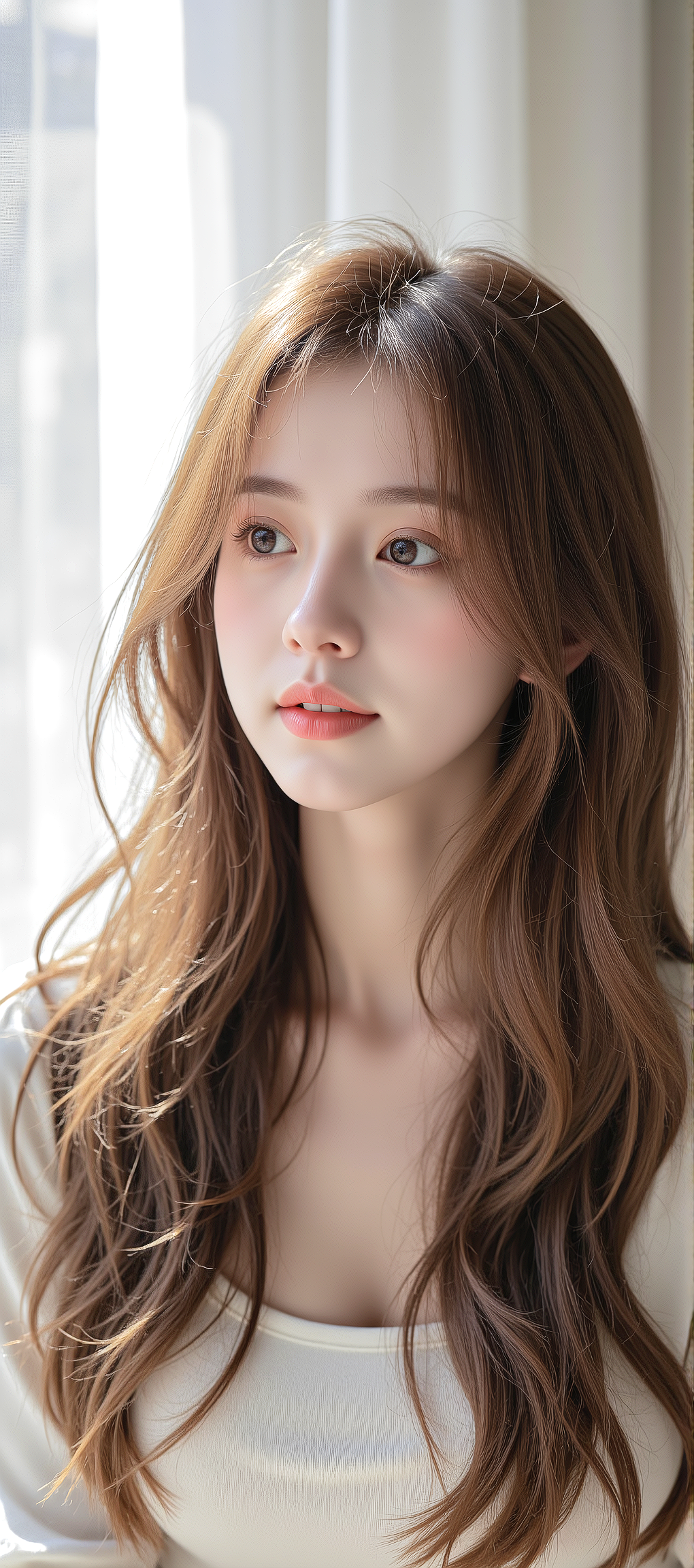 又发现一张AI生成的女神手机壁纸，超好看