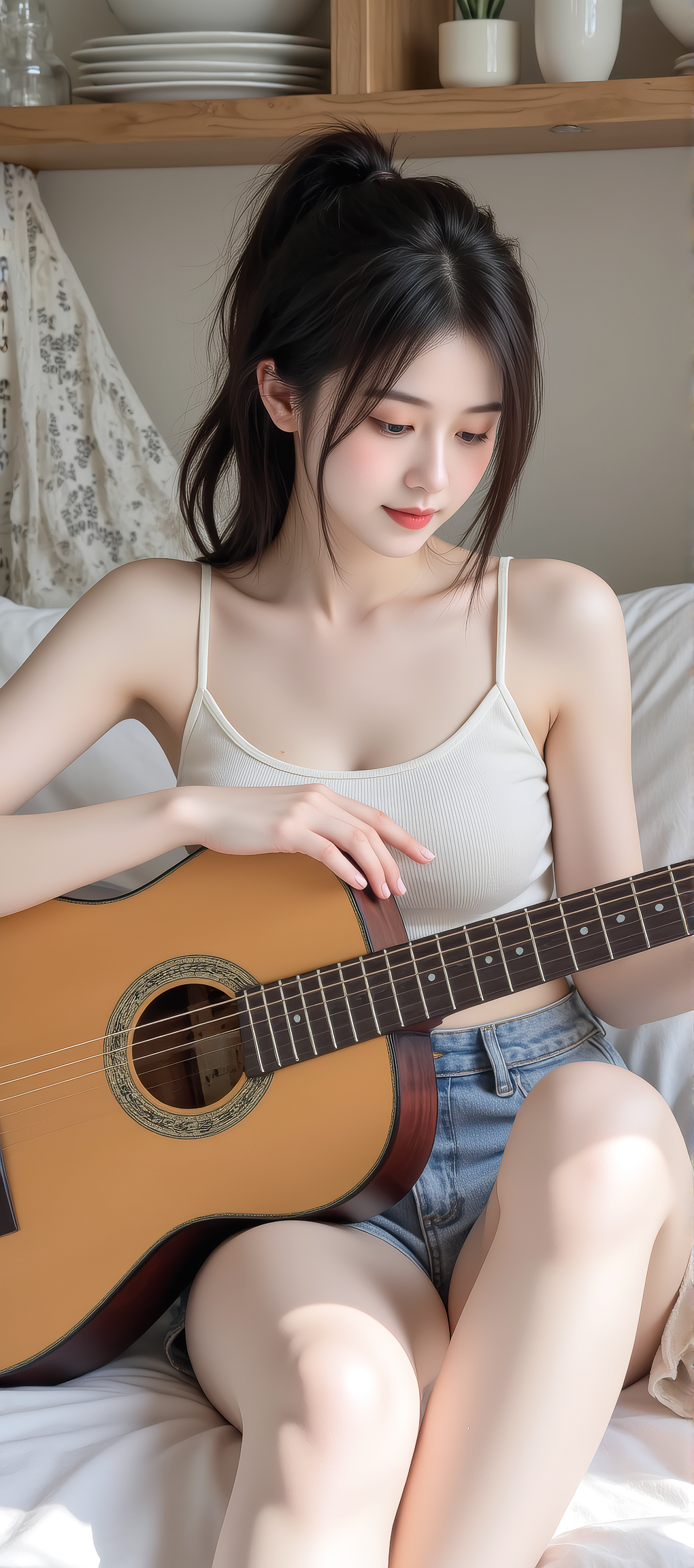 又发现一张AI生成的女神手机壁纸，超好看