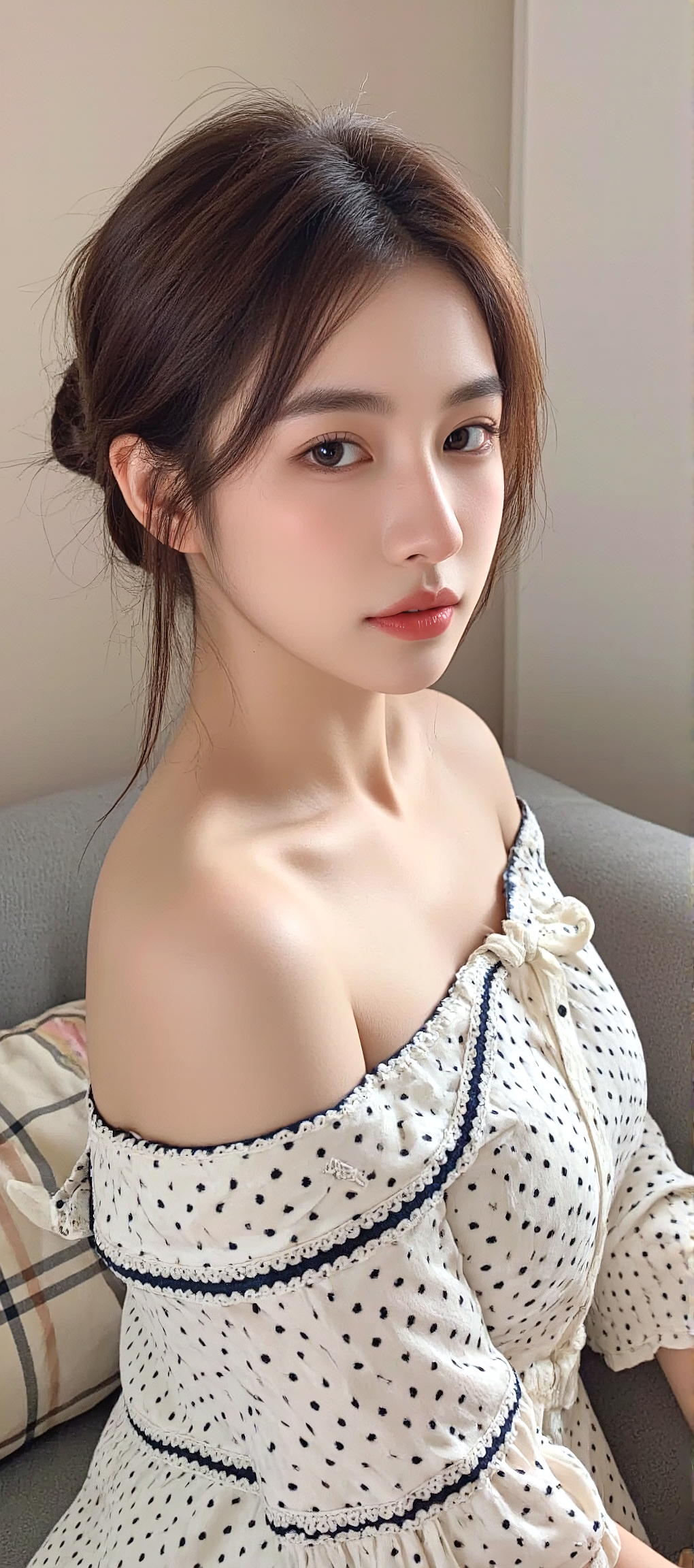 又发现一张AI生成的女神手机壁纸，超好看