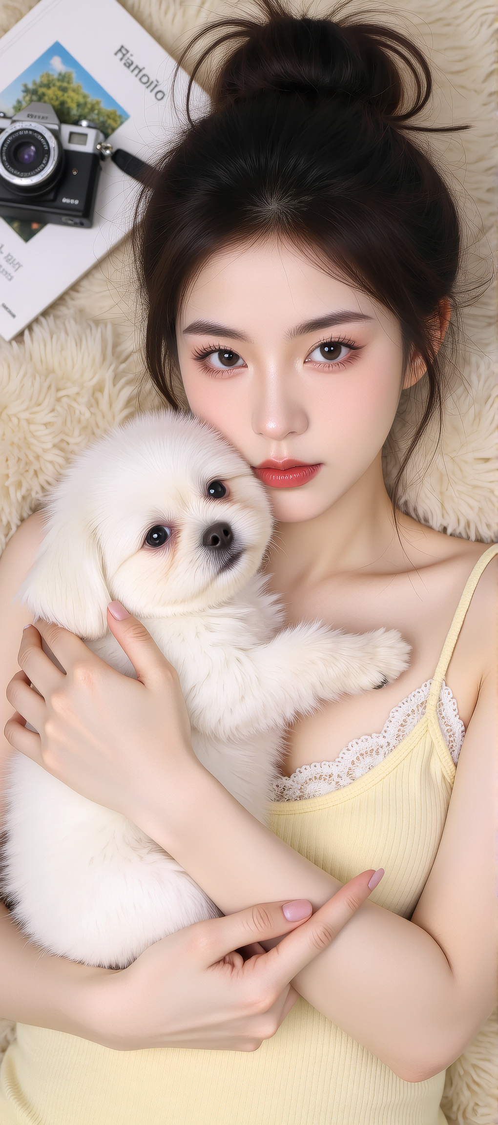 又发现一张AI生成的女神手机壁纸，超好看