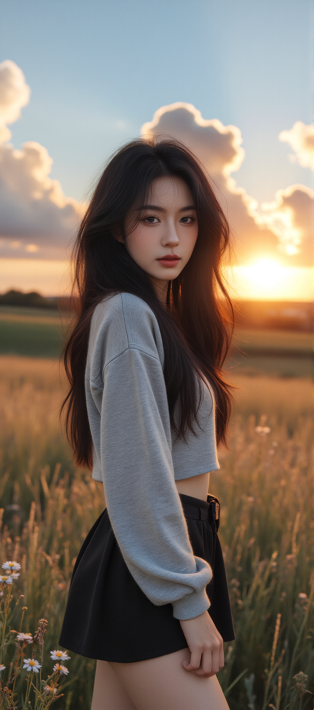 又发现一张AI生成的女神手机壁纸，超好看