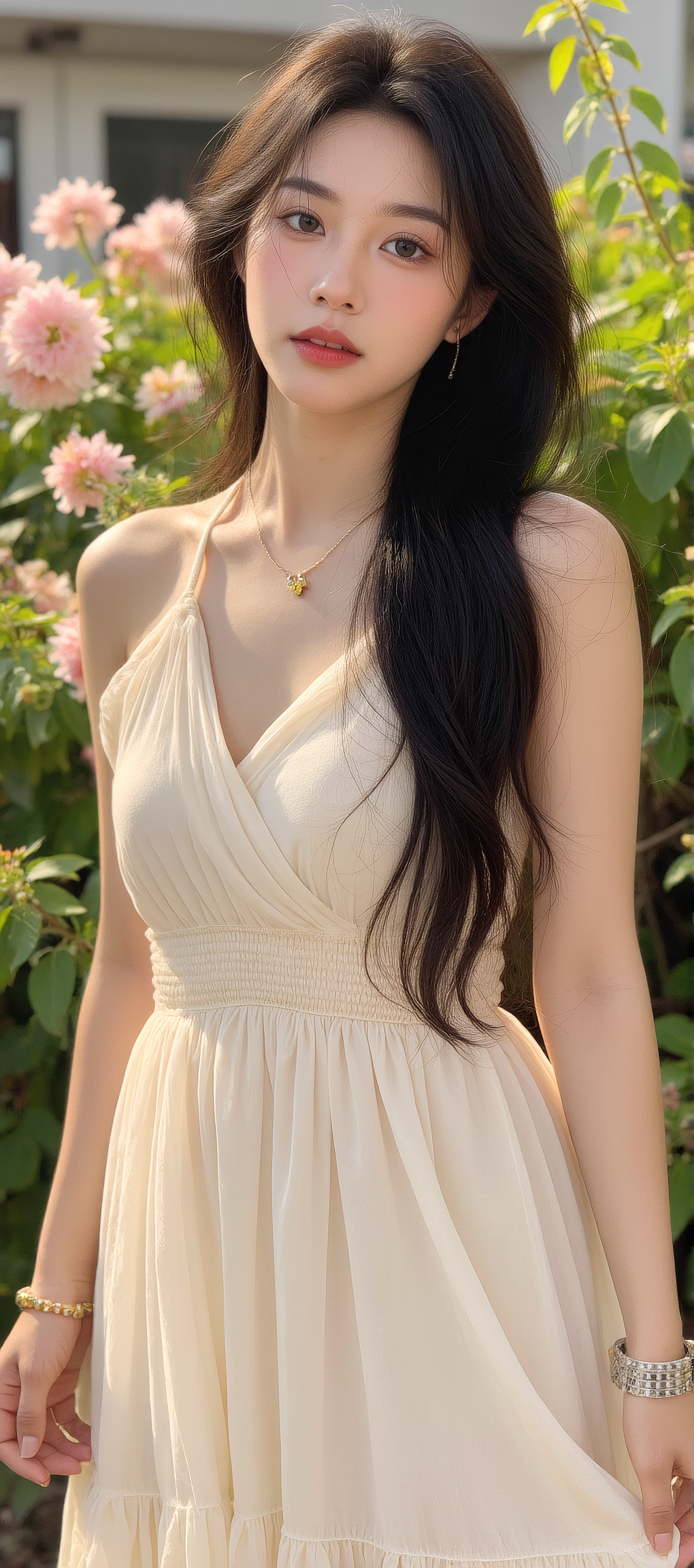 又发现一张AI生成的女神手机壁纸，超好看