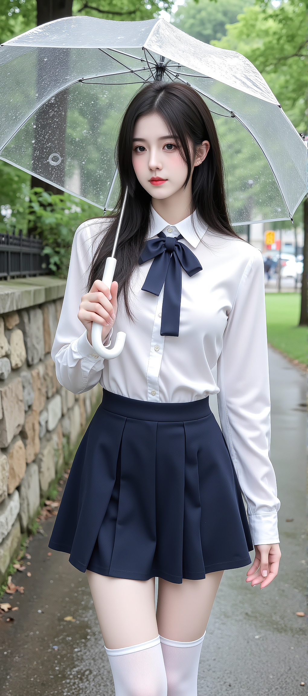 又发现一张AI生成的女神手机壁纸，超好看