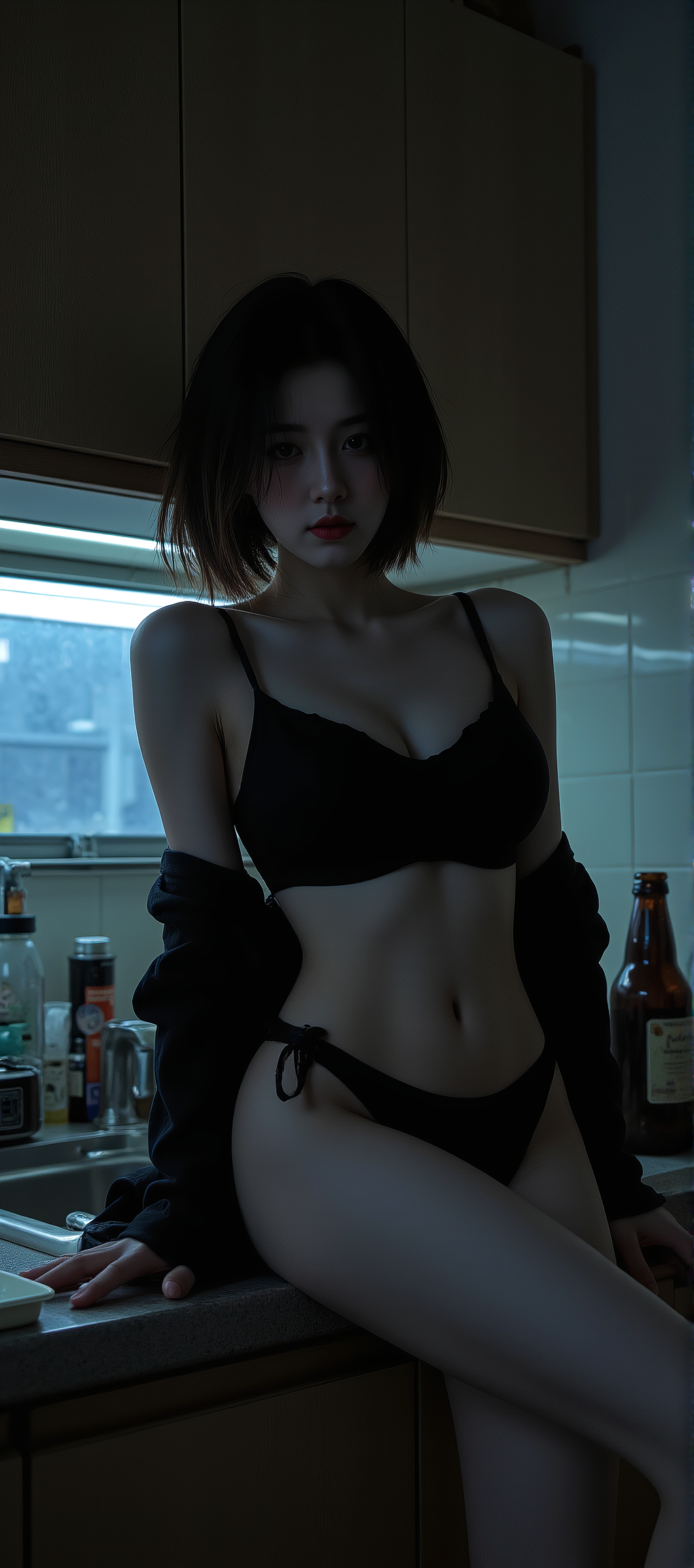 又发现一张AI生成的女神手机壁纸，超好看