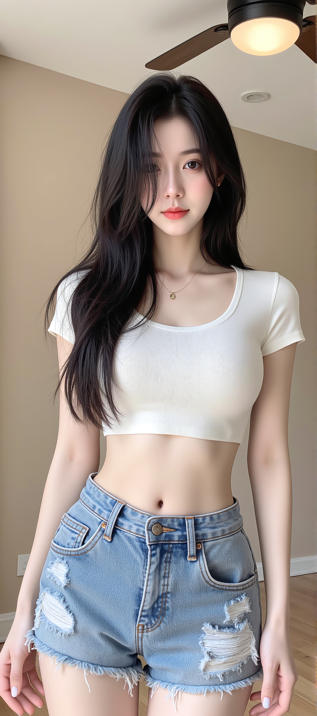 又发现一张AI生成的女神手机壁纸，超好看