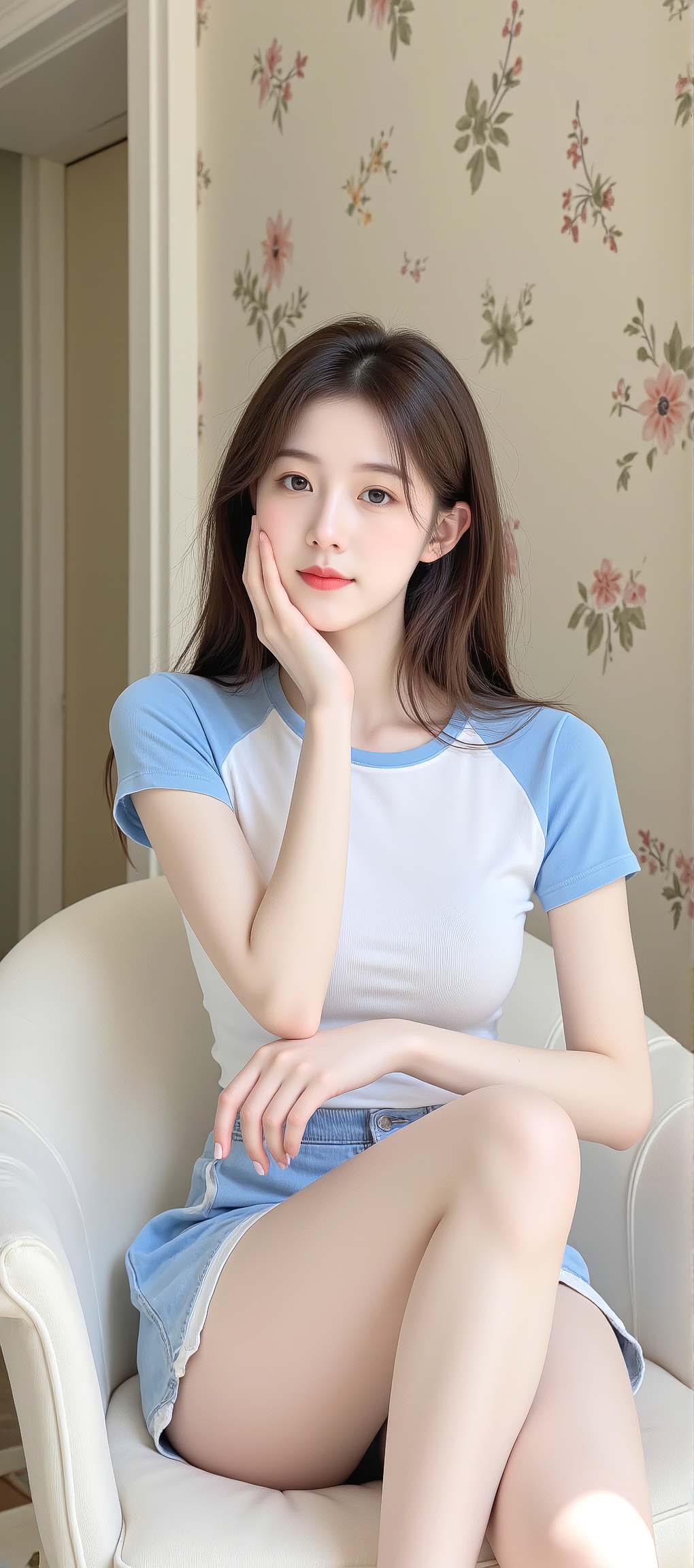 又发现一张AI生成的女神手机壁纸，超好看