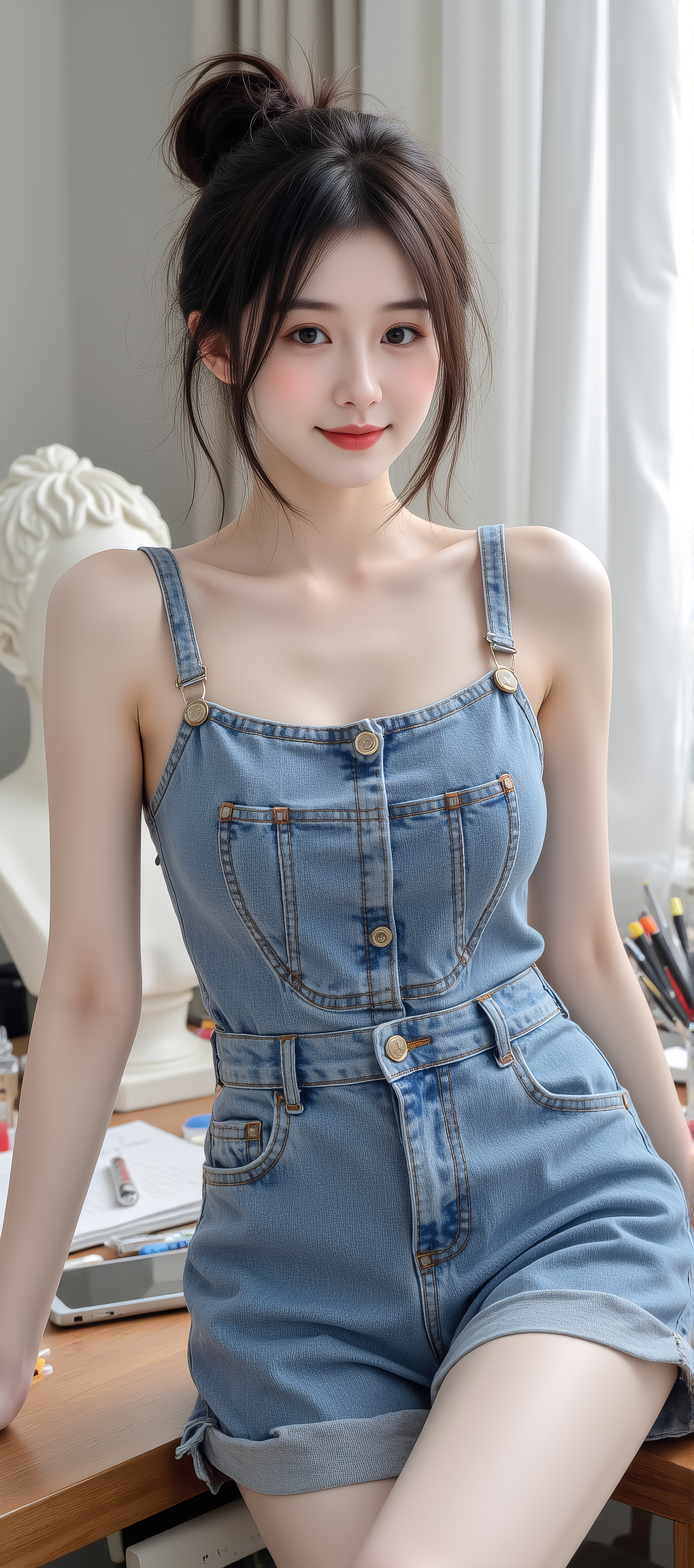 又发现一张AI生成的女神手机壁纸，超好看