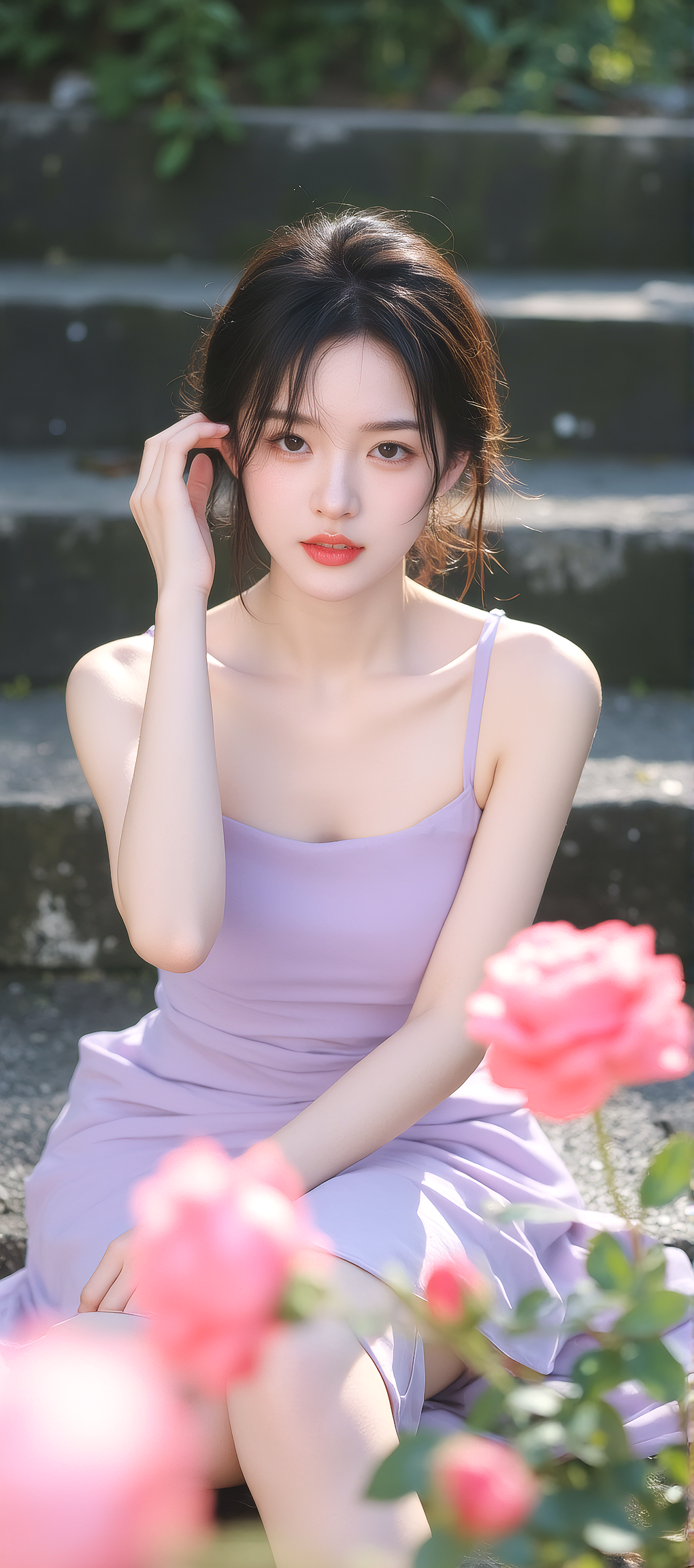 又发现一张AI生成的女神手机壁纸，超好看