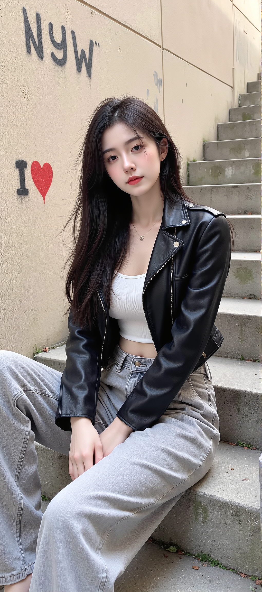 又发现一张AI生成的女神手机壁纸，超好看