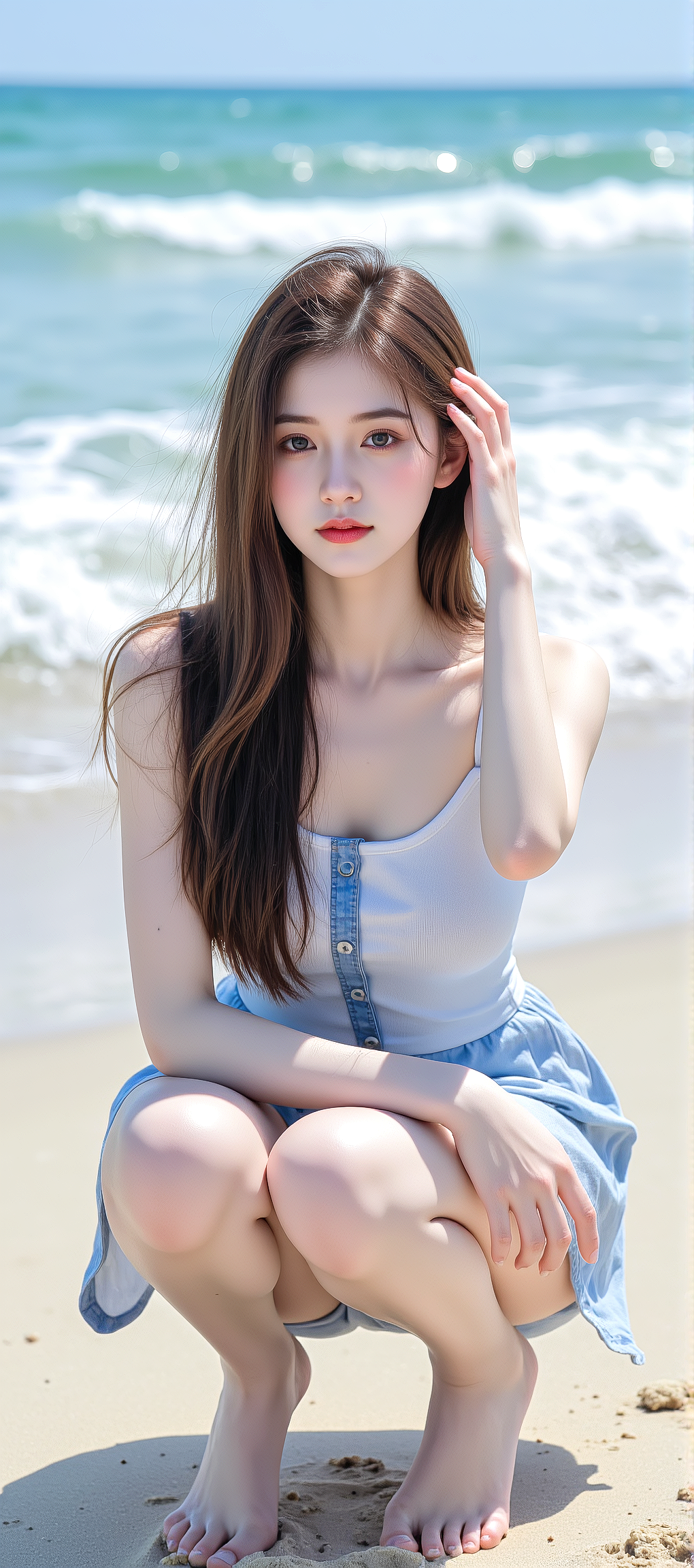 又发现一张AI生成的女神手机壁纸，超好看