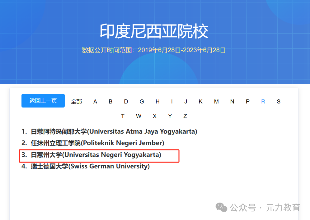 印尼留学指南教育学全球排名251堪比厦门大学的日惹国立大学