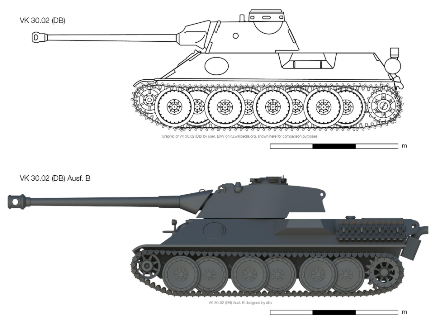 先来看一种原型车设计"panzerkampfwagen vk 30.