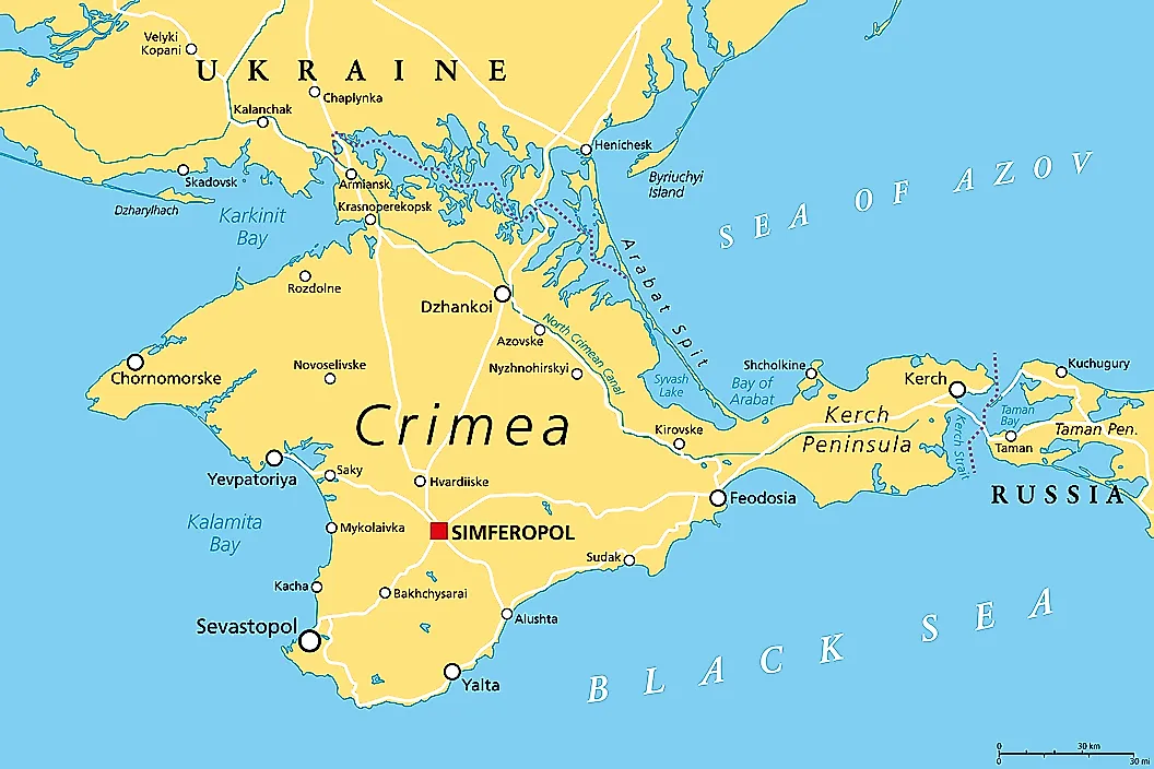 在内的黑海沿岸的大片领土,并且以深入黑海的克里米亚半岛为基地,建立