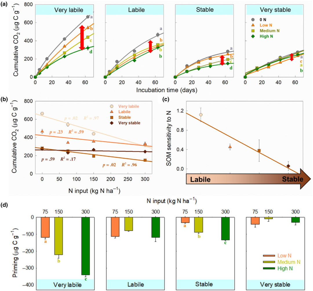 并非所有的碳都是相同的：氮输入下的易分解库和稳定库