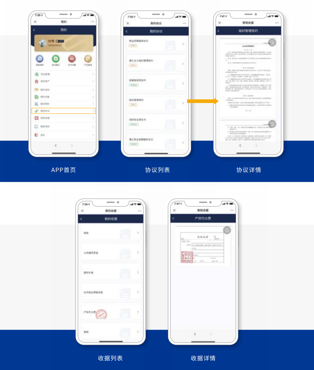 业主可在APP端查阅所有已签署的电子文件