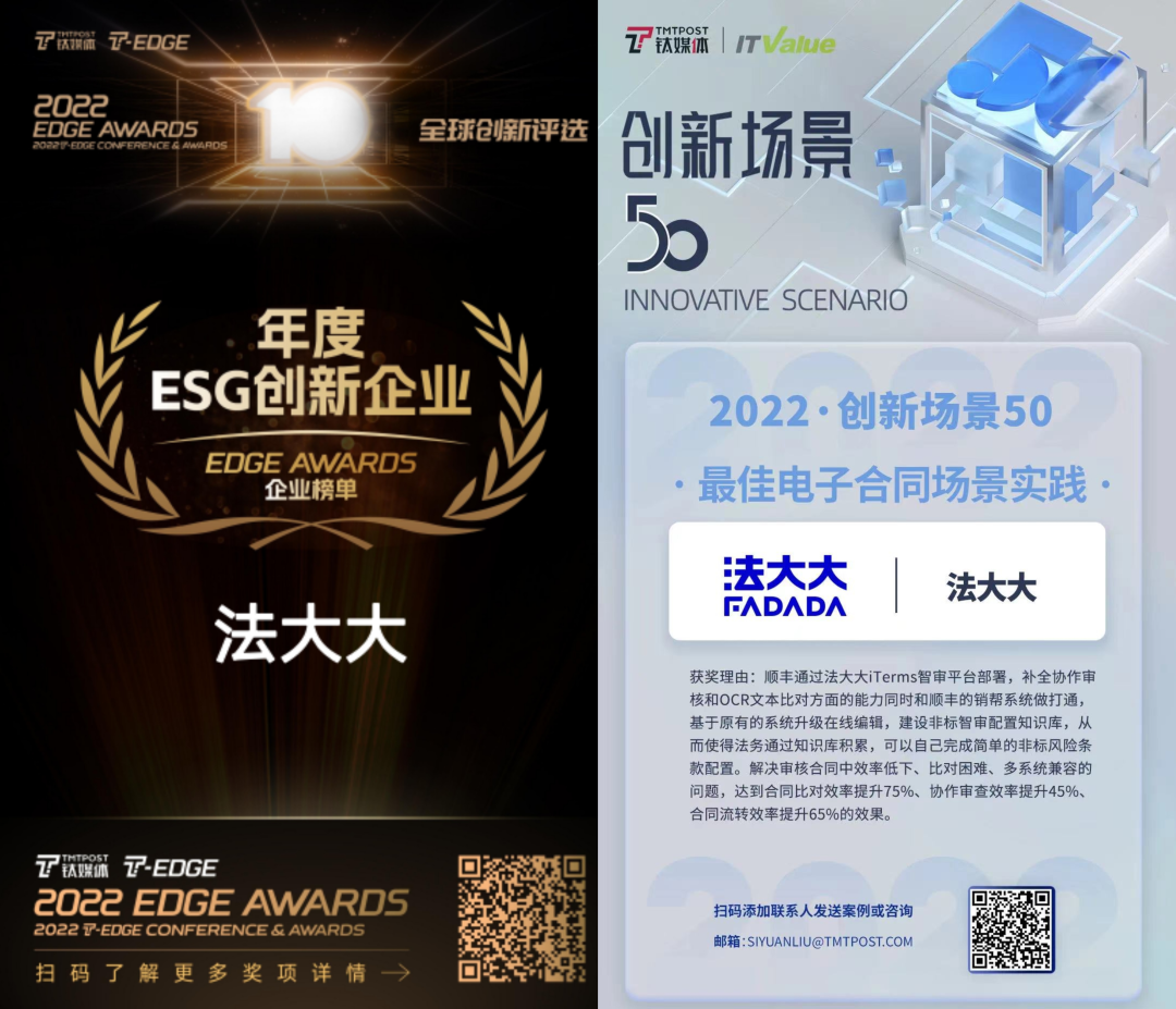 法大大获钛媒体颁奖