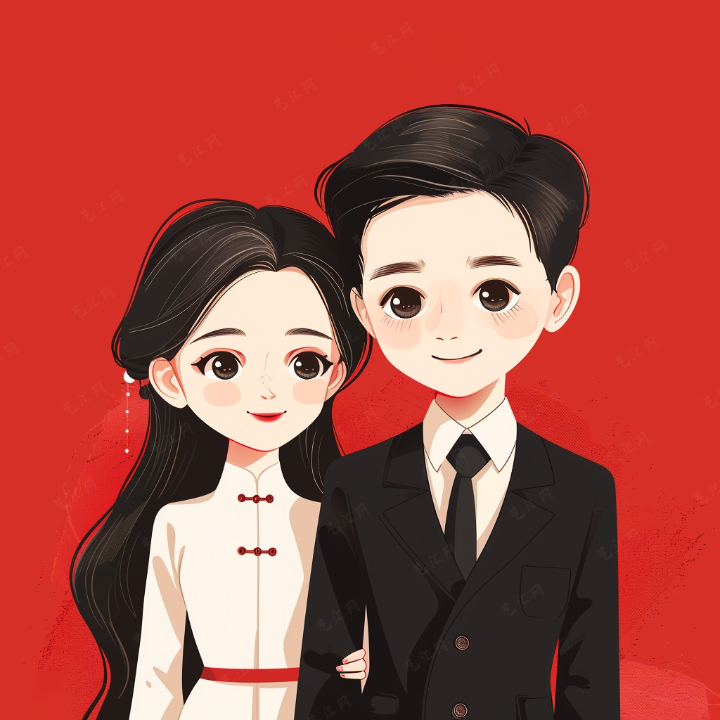 情侣头像|官宣结婚的专属大头贴