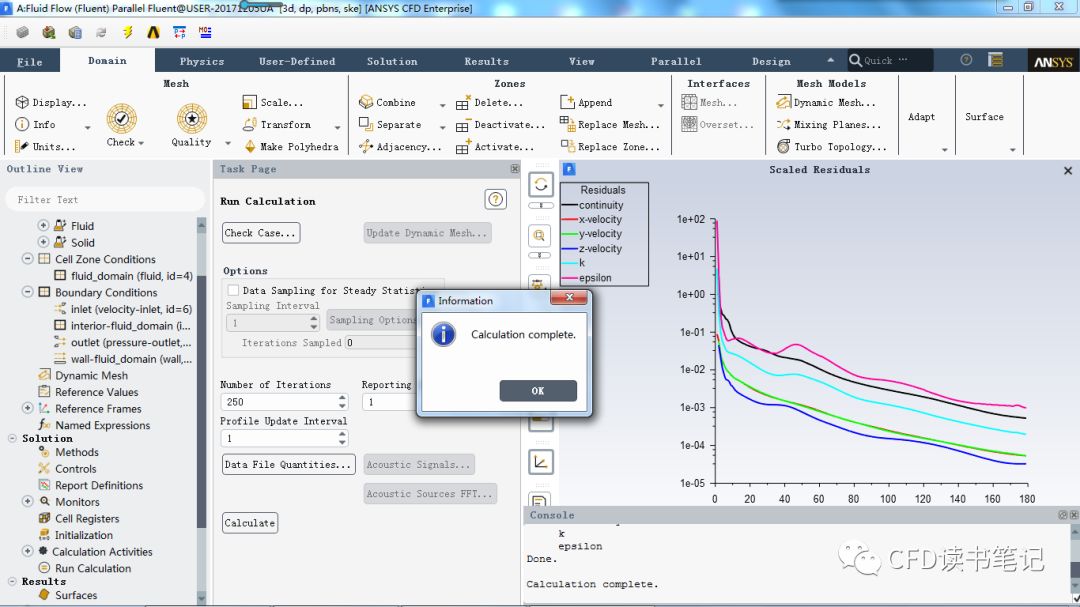 「CFD案例-Fluent」16 截面渐变螺旋管中的流体流动的图16