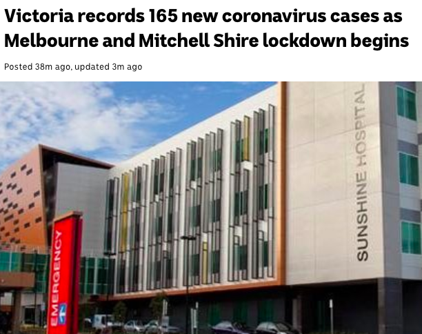 维州再增165例，现存病例近千！昆州完全封锁维州，南澳强制要求检测（组图） - 1