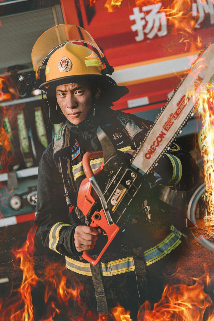 逆火而行向火而生丨扬州高邮消防炫酷海报来袭