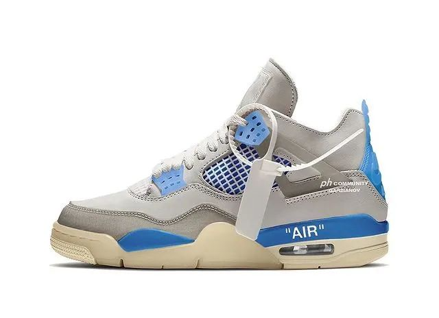 off-white x aj4新联名"白蓝"提前上脚曝光?"大货"早鸟价已出! - nft