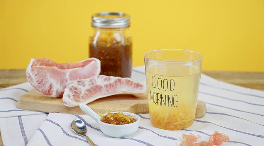 电饭锅蜂蜜柚子茶，干燥冬日“柚”你真好 | 罐头小厨