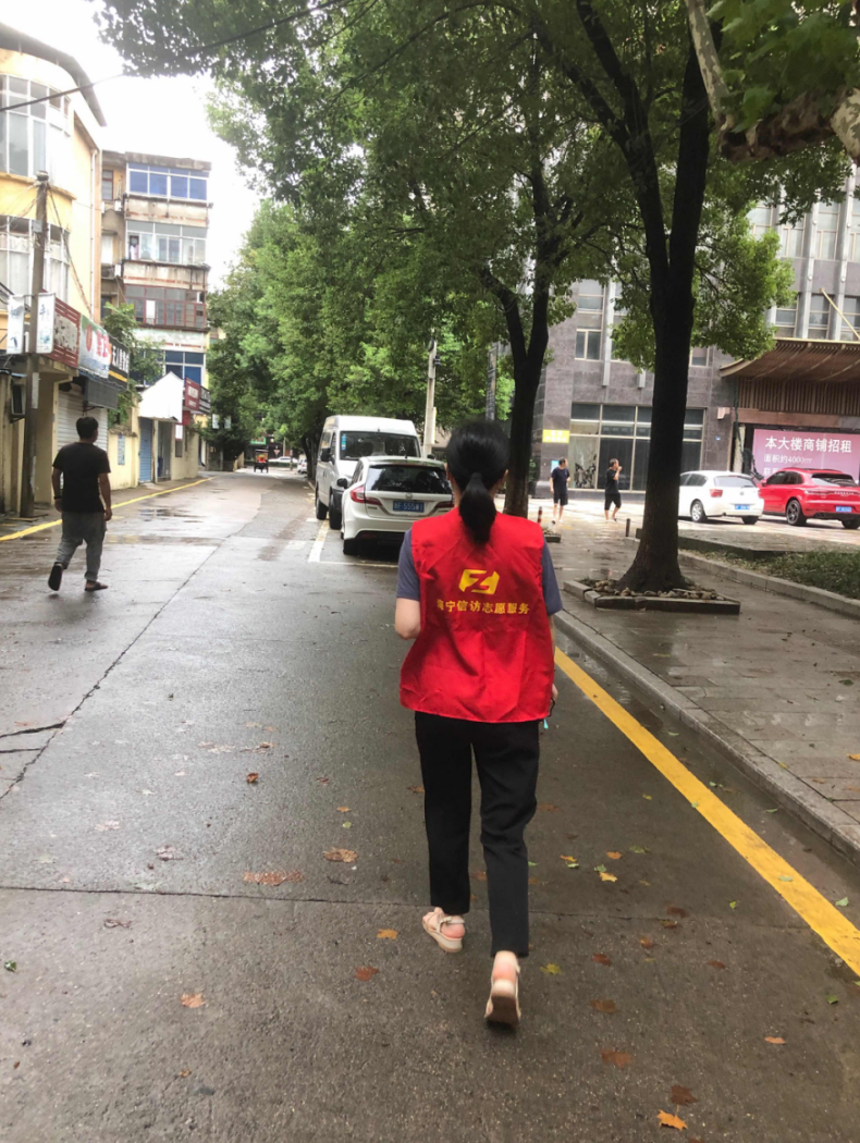 市商务局开展"路长制"志愿服务城投志愿者捡拾垃圾交投志愿者整理倒伏