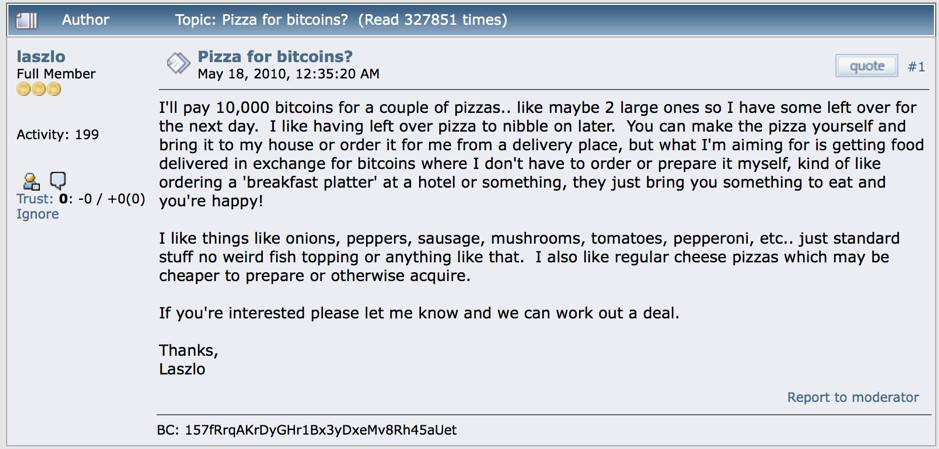 10000比特币买披萨_比特币第一次交易 披萨_火币网如何交易比特币