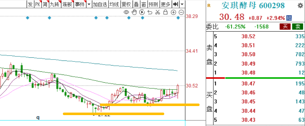 2024年08月09日 安琪酵母股票