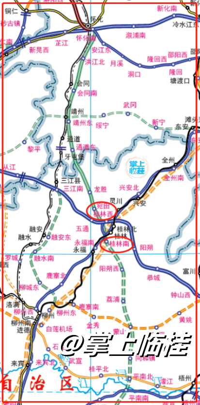 桂湛高铁的走向应该是怀化南,洪江北,会同南,靖州东,通道东,龙胜,宛田