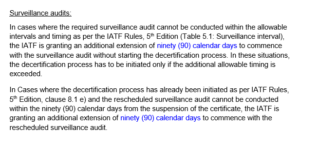 所有16949认证的企业，注意了！IATF有关应对疫情的最新公告更新了！