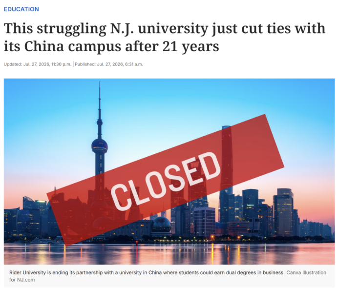 Rider University Ends Shanghai Sanda Partnership After 21 Years