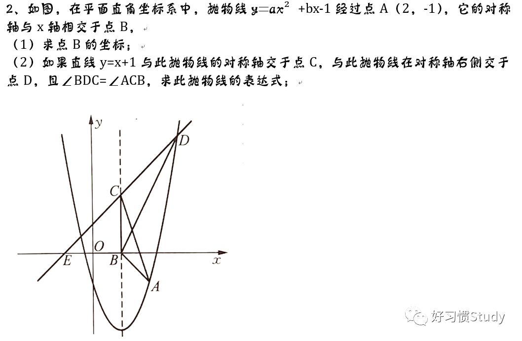 中考数学倒计时18 二次函数的性质和三角形相似问题 中学解题思维 微信公众号文章阅读 Wemp