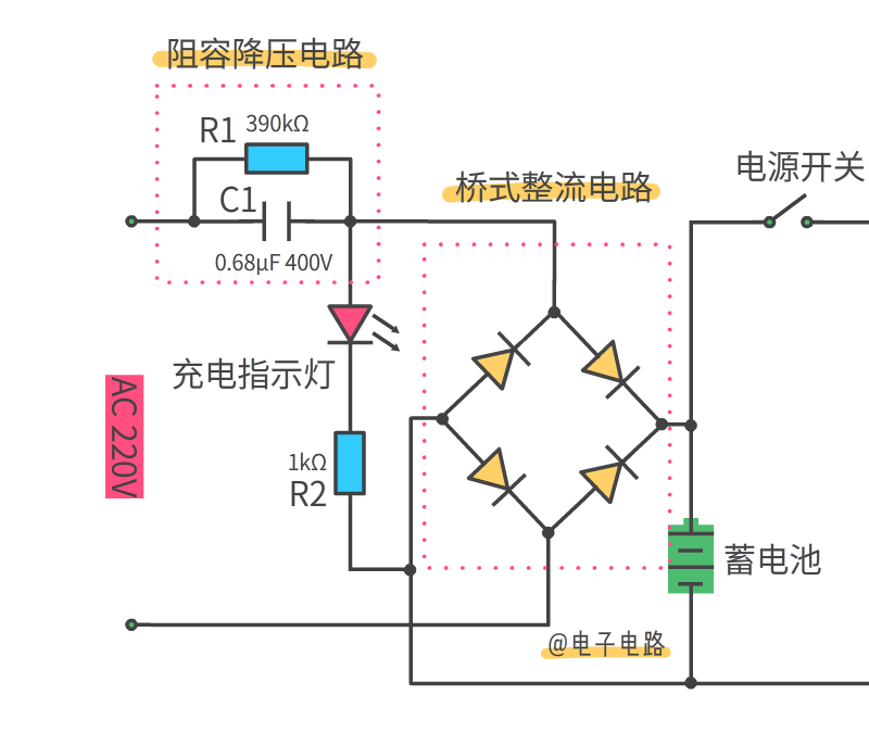 一個電蚊拍居然有這么多電路，你都學廢了嗎？的圖12