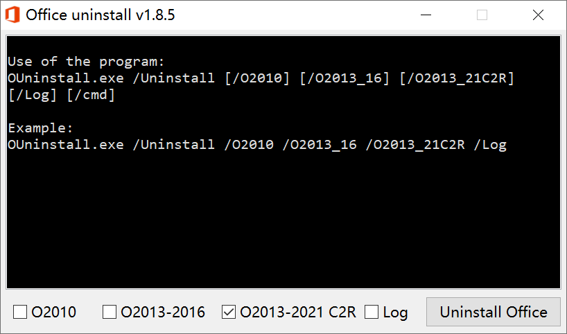 office uninstall v1.8.5