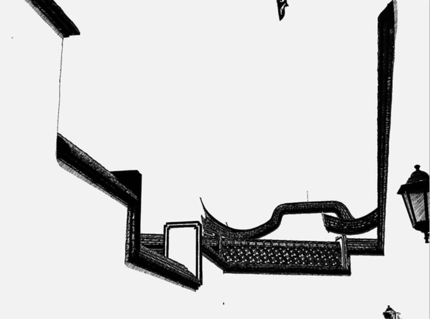 黑白色的三坊七巷和彩色的丁香姑娘