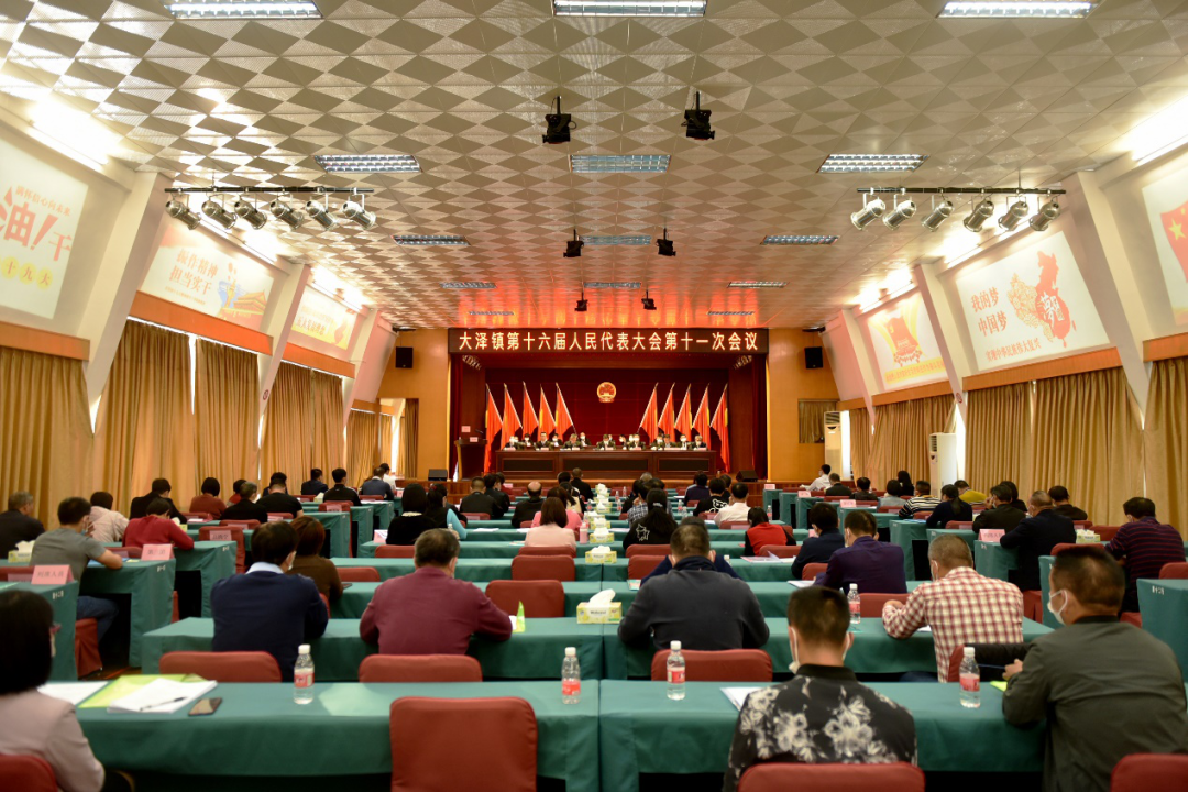 大泽镇第十六届人民代表大会第十一次会议胜利召开